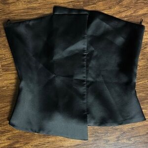 NWT Zara XXL Midnight Satin Blouse